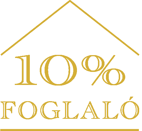 A 10% foglaló weboldal logoja