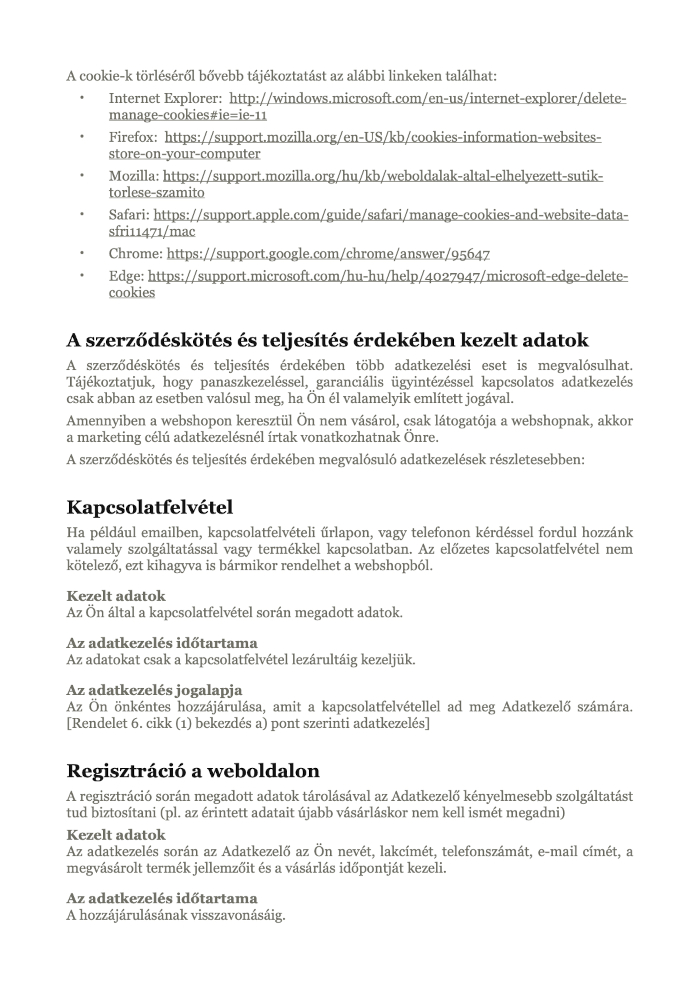 ‎Adatkezelési tájékoztató - 10%foglaló.‎3