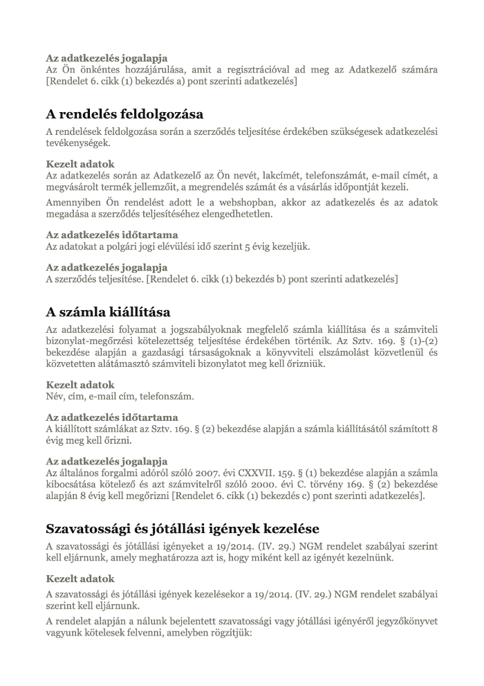 ‎Adatkezelési tájékoztató - 10%foglaló.‎4