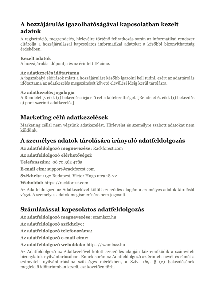 ‎Adatkezelési tájékoztató - 10%foglaló.‎6