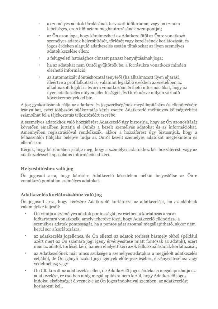 ‎Adatkezelési tájékoztató - 10%foglaló.‎8