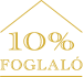 A 10% foglaló weboldal logoja